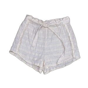 Heartloom Shorts Womens Small Beige Highrise Lightweight Crinkled Gauze Fabric